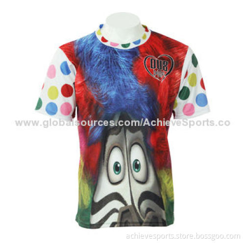 Custom Men's Poly Sports T-shirt, Any Patterns Accepted
